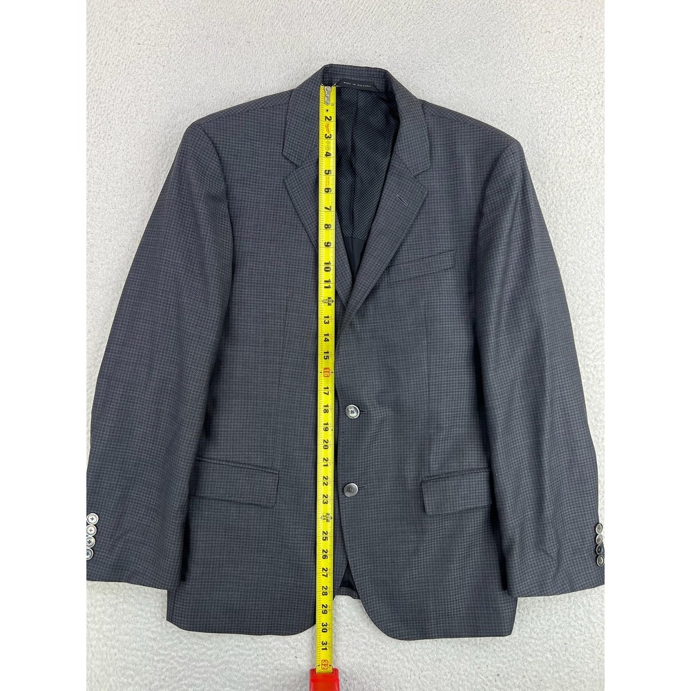 Hugo Boss Suit Jacket Mens 40S Gray Check Virgin Wool 2 Button Hutsons2 Bulgaria